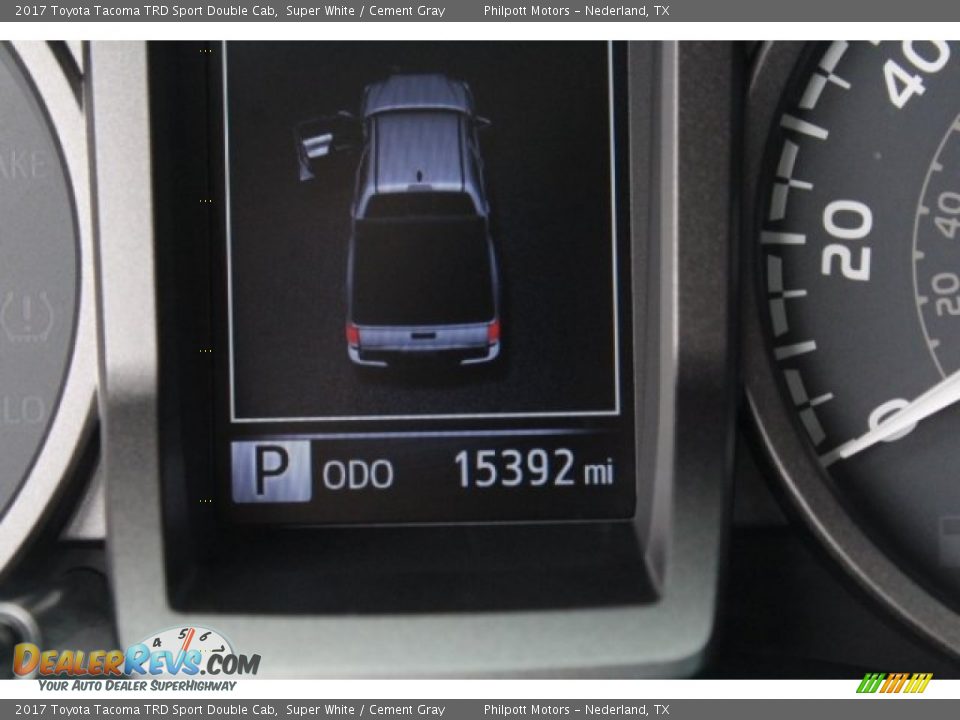 2017 Toyota Tacoma TRD Sport Double Cab Super White / Cement Gray Photo #23