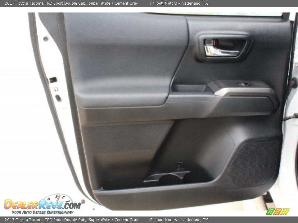 2017 Toyota Tacoma TRD Sport Double Cab Super White / Cement Gray Photo #24