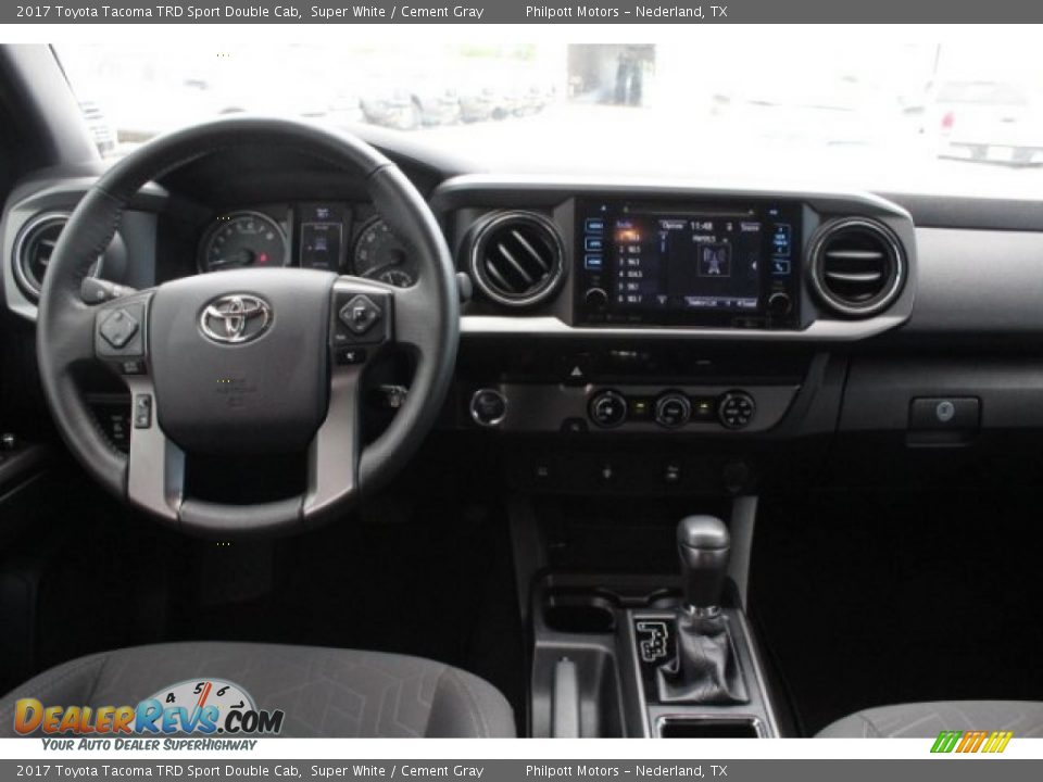 2017 Toyota Tacoma TRD Sport Double Cab Super White / Cement Gray Photo #26