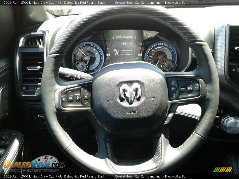 2019 Ram 1500 Limited Crew Cab 4x4 Delmonico Red Pearl / Black Photo #14