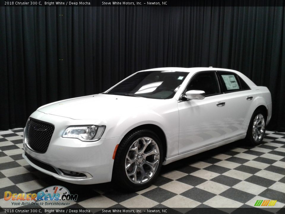 2018 Chrysler 300 C Bright White / Deep Mocha Photo #2