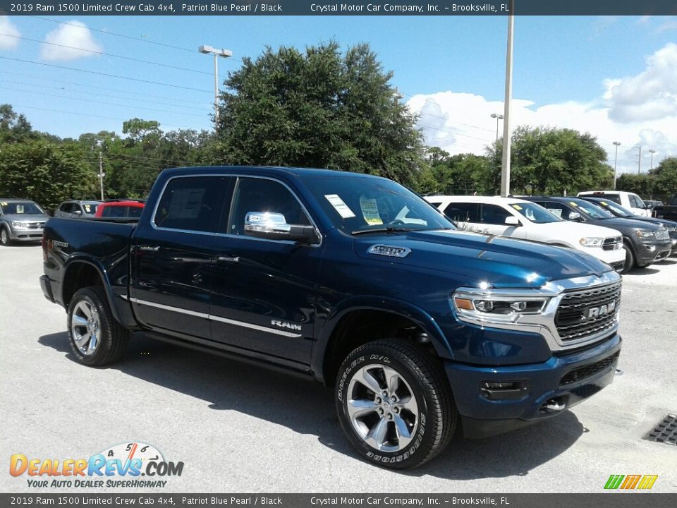 2019 Ram 1500 Limited Crew Cab 4x4 Patriot Blue Pearl / Black Photo #7