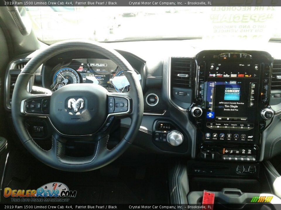 2019 Ram 1500 Limited Crew Cab 4x4 Patriot Blue Pearl / Black Photo #13