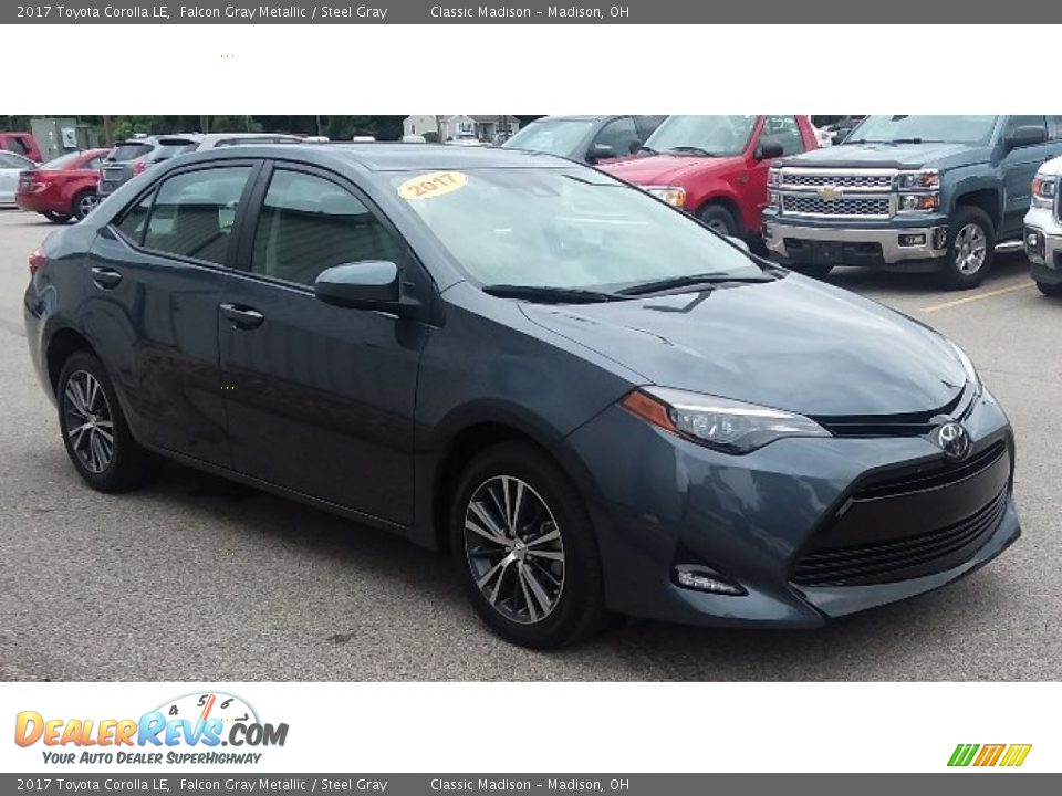 2017 Toyota Corolla LE Falcon Gray Metallic / Steel Gray Photo #1