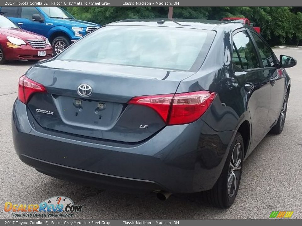 2017 Toyota Corolla LE Falcon Gray Metallic / Steel Gray Photo #2