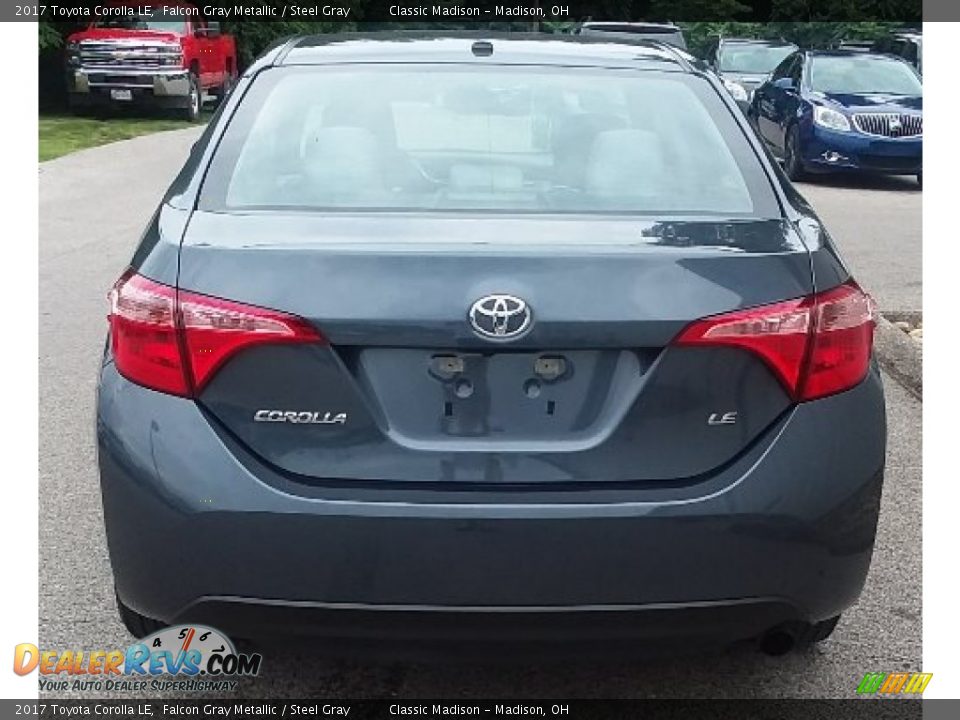 2017 Toyota Corolla LE Falcon Gray Metallic / Steel Gray Photo #3