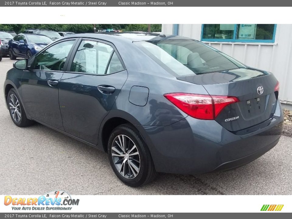 2017 Toyota Corolla LE Falcon Gray Metallic / Steel Gray Photo #4