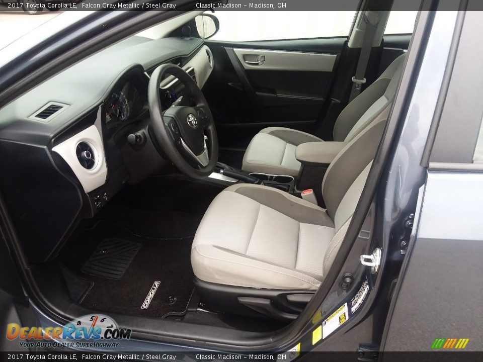 2017 Toyota Corolla LE Falcon Gray Metallic / Steel Gray Photo #6