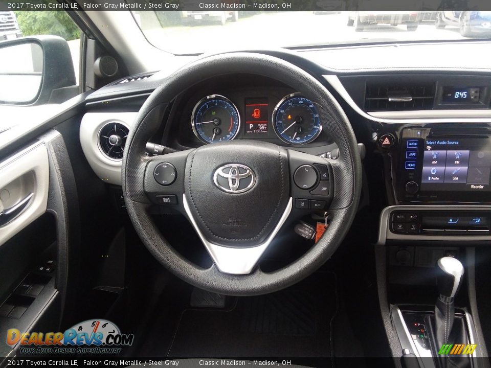 2017 Toyota Corolla LE Falcon Gray Metallic / Steel Gray Photo #8