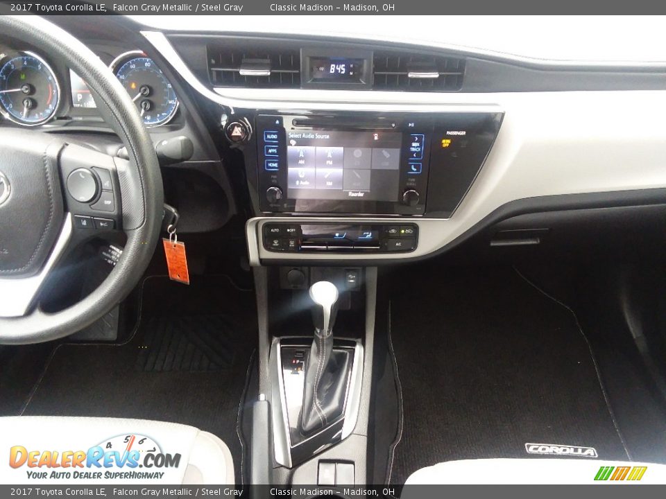 2017 Toyota Corolla LE Falcon Gray Metallic / Steel Gray Photo #9
