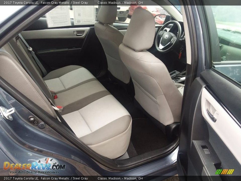 2017 Toyota Corolla LE Falcon Gray Metallic / Steel Gray Photo #11
