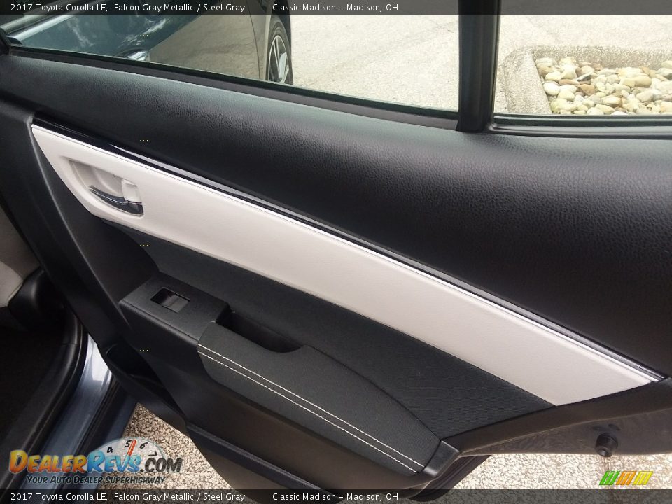 2017 Toyota Corolla LE Falcon Gray Metallic / Steel Gray Photo #12