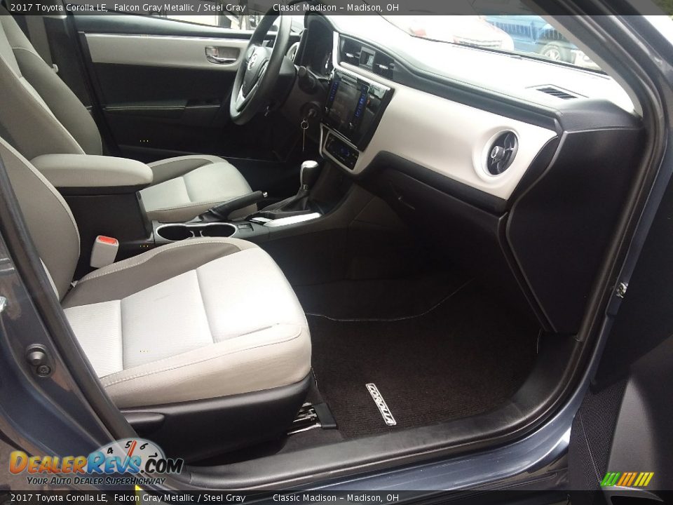 2017 Toyota Corolla LE Falcon Gray Metallic / Steel Gray Photo #13