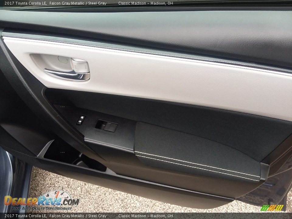 2017 Toyota Corolla LE Falcon Gray Metallic / Steel Gray Photo #14