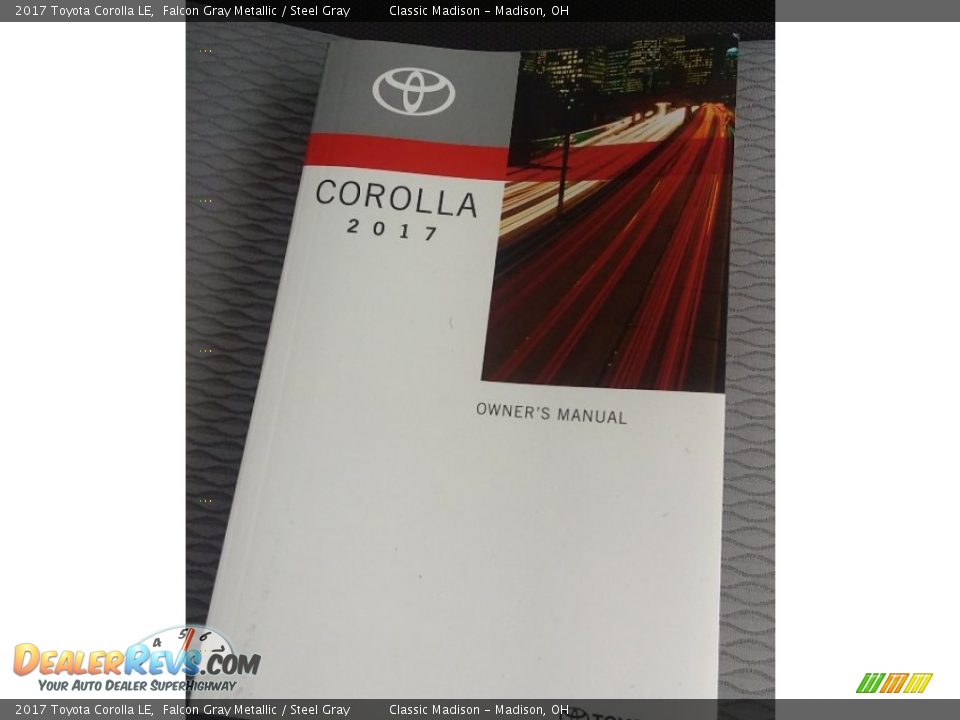 2017 Toyota Corolla LE Falcon Gray Metallic / Steel Gray Photo #17