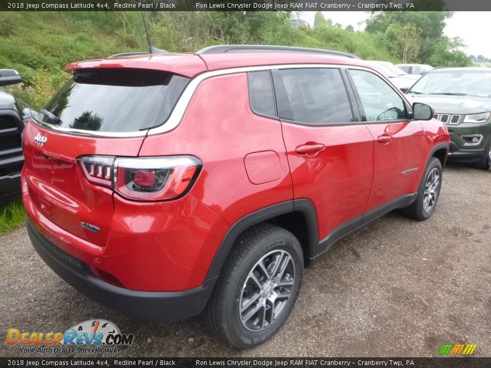 2018 Jeep Compass Latitude 4x4 Redline Pearl / Black Photo #4