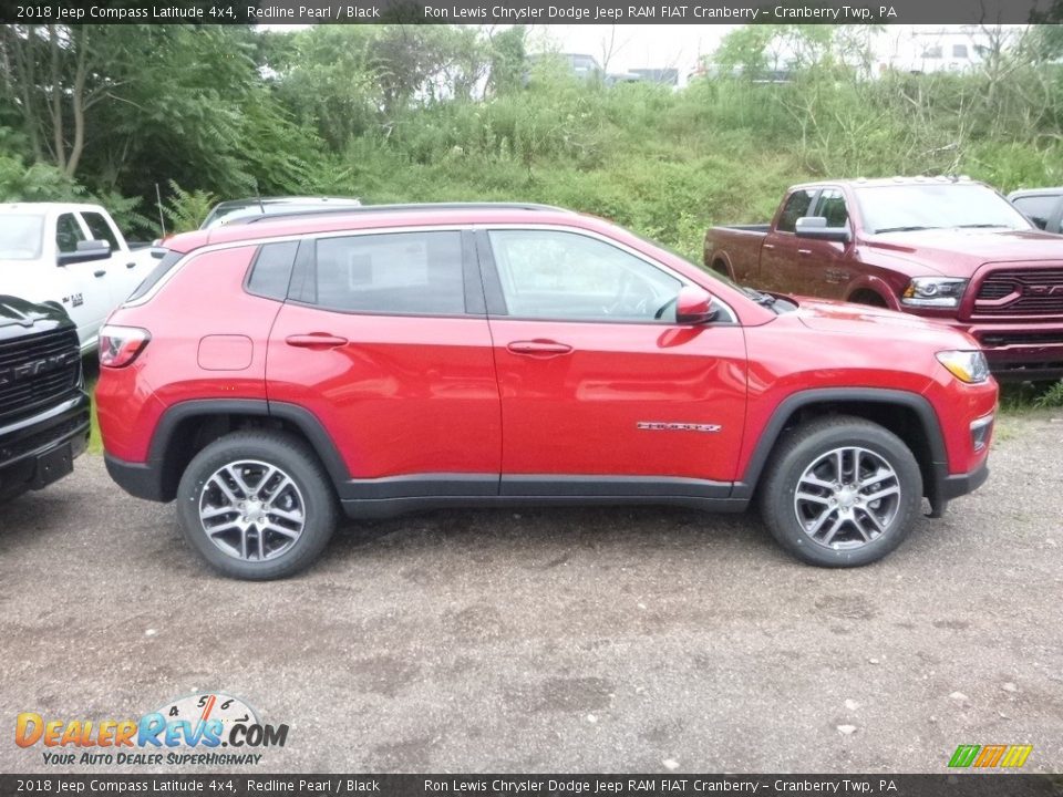 2018 Jeep Compass Latitude 4x4 Redline Pearl / Black Photo #5