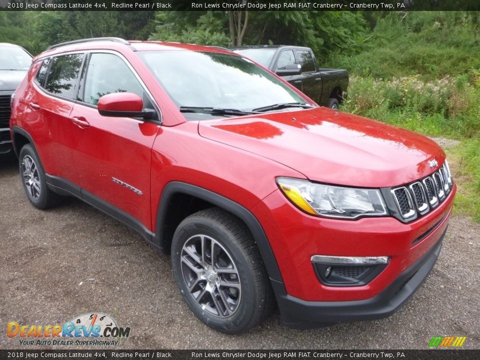 2018 Jeep Compass Latitude 4x4 Redline Pearl / Black Photo #6