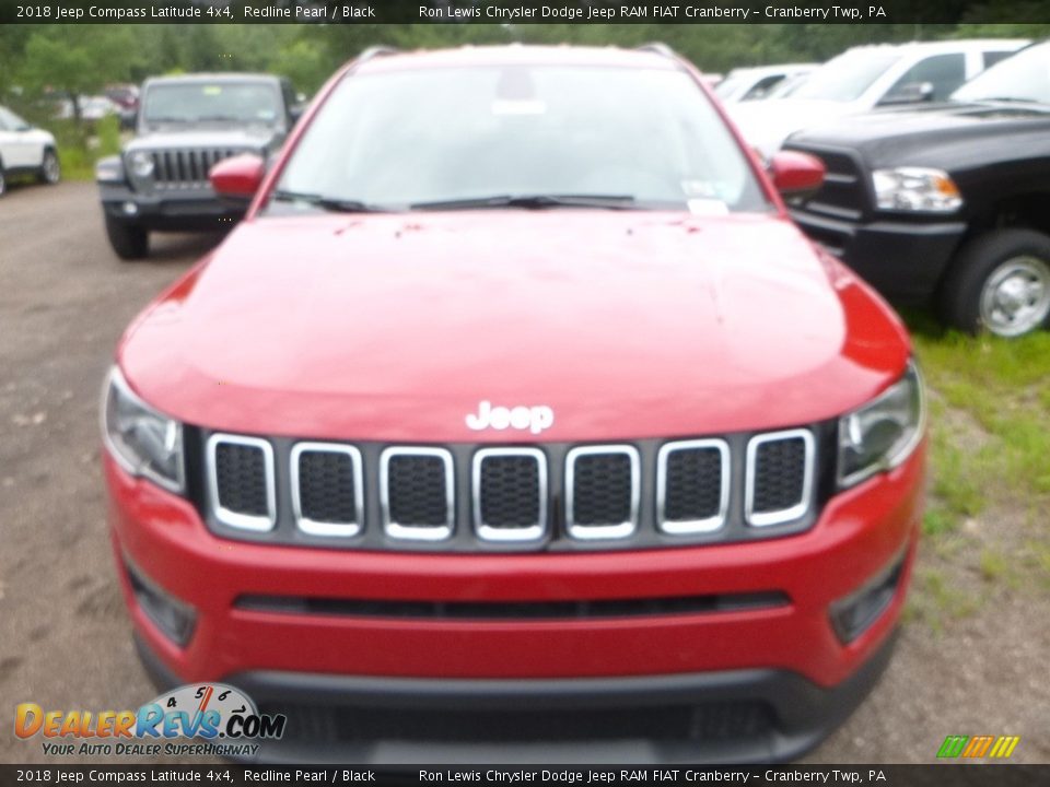 2018 Jeep Compass Latitude 4x4 Redline Pearl / Black Photo #7