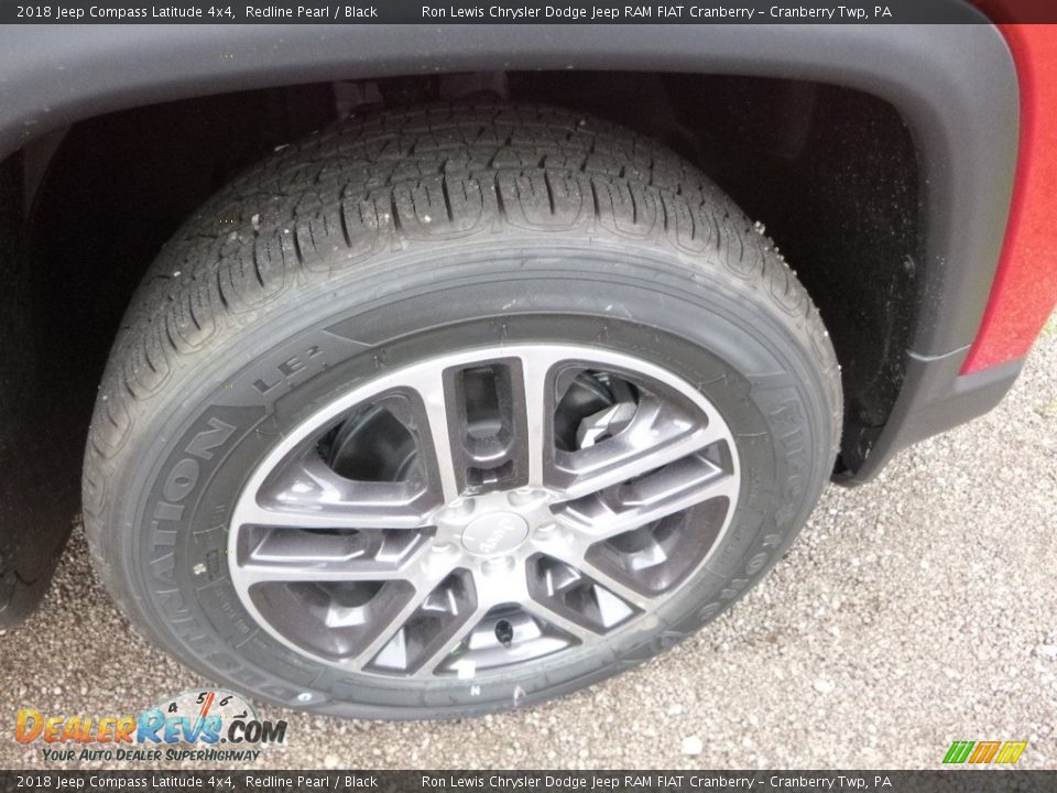2018 Jeep Compass Latitude 4x4 Redline Pearl / Black Photo #8