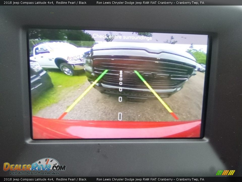 2018 Jeep Compass Latitude 4x4 Redline Pearl / Black Photo #18