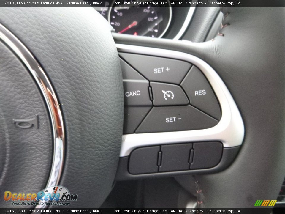 2018 Jeep Compass Latitude 4x4 Redline Pearl / Black Photo #19