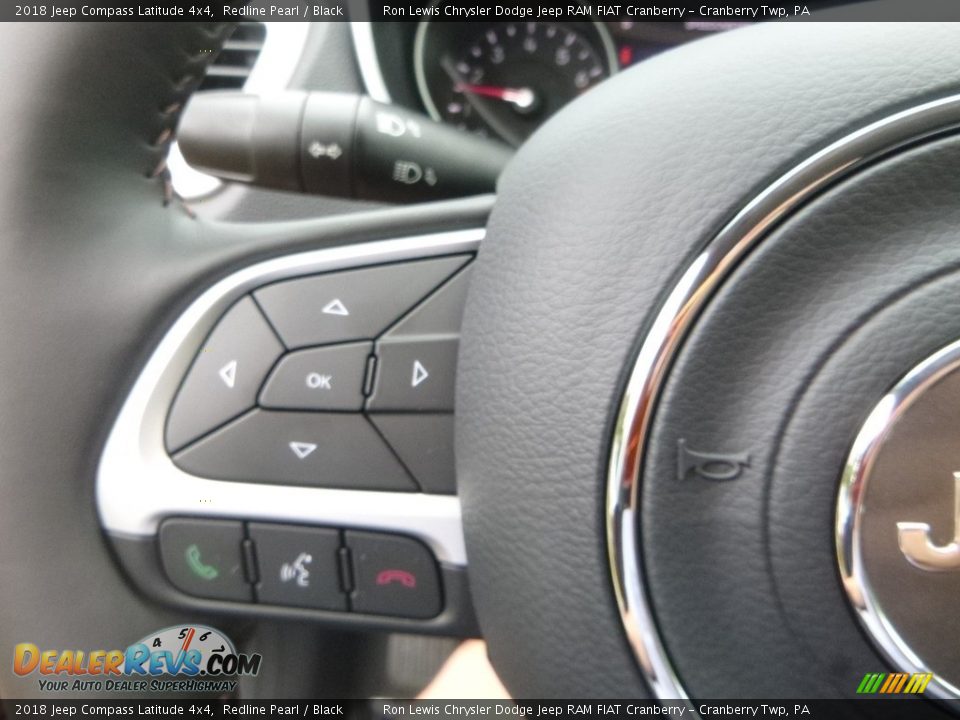 2018 Jeep Compass Latitude 4x4 Redline Pearl / Black Photo #20