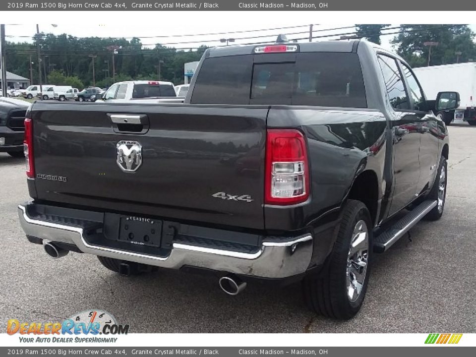 2019 Ram 1500 Big Horn Crew Cab 4x4 Granite Crystal Metallic / Black Photo #2