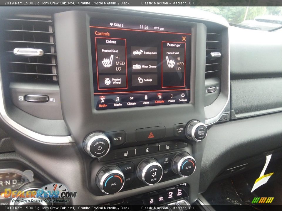 2019 Ram 1500 Big Horn Crew Cab 4x4 Granite Crystal Metallic / Black Photo #9