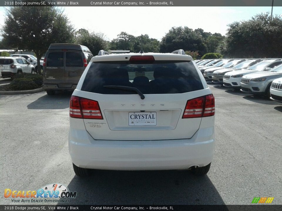 2018 Dodge Journey SE Vice White / Black Photo #4