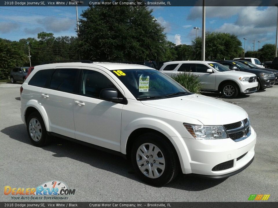 2018 Dodge Journey SE Vice White / Black Photo #7