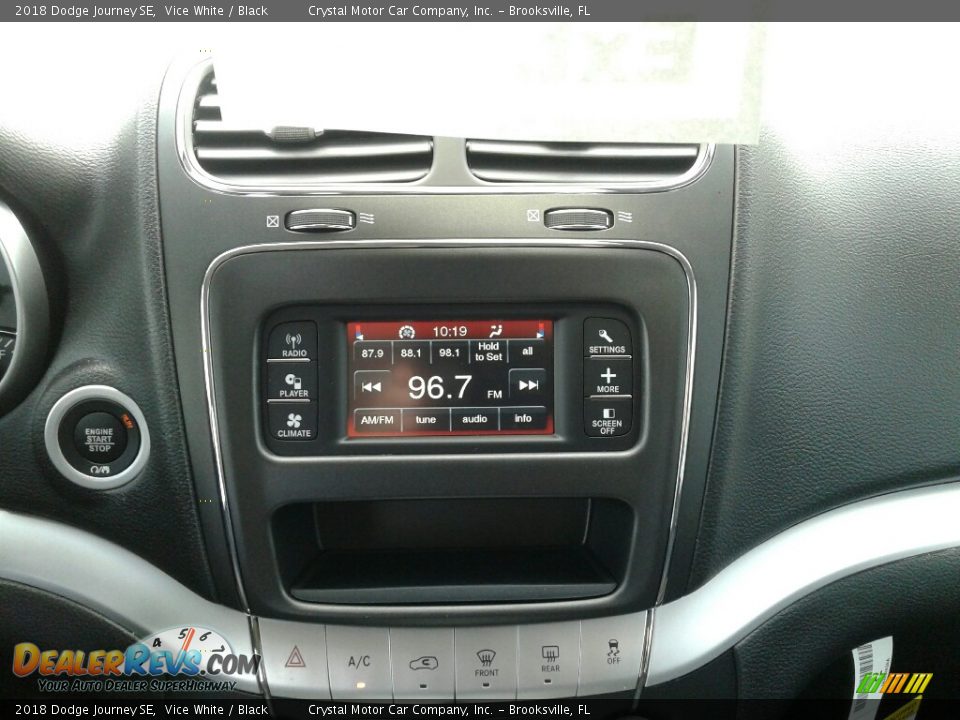 2018 Dodge Journey SE Vice White / Black Photo #15