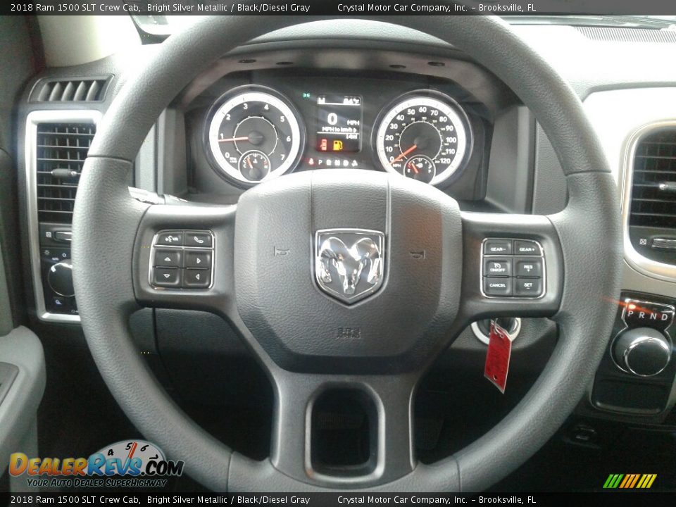 2018 Ram 1500 SLT Crew Cab Steering Wheel Photo #14