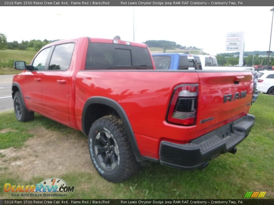2019 Ram 1500 Rebel Crew Cab 4x4 Flame Red / Black/Red Photo #3