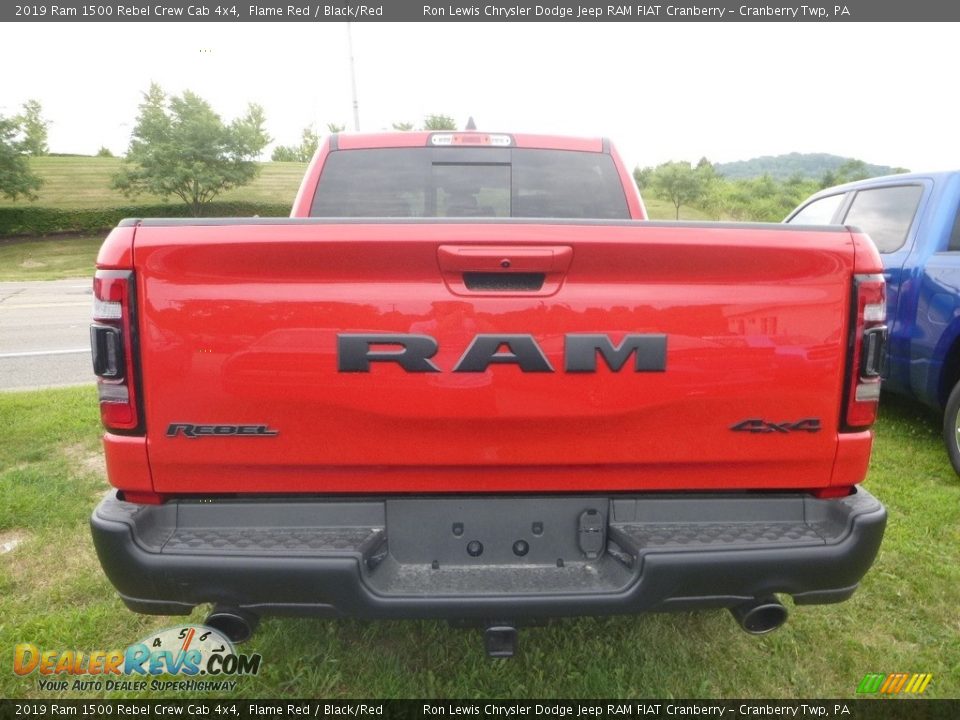 2019 Ram 1500 Rebel Crew Cab 4x4 Flame Red / Black/Red Photo #4