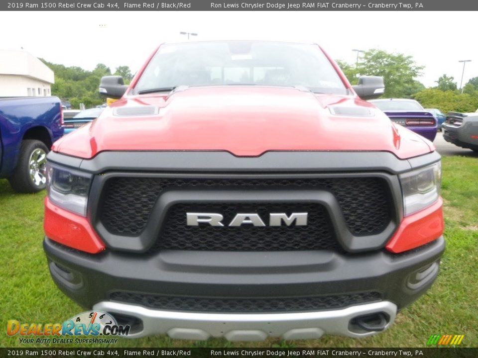 2019 Ram 1500 Rebel Crew Cab 4x4 Flame Red / Black/Red Photo #7