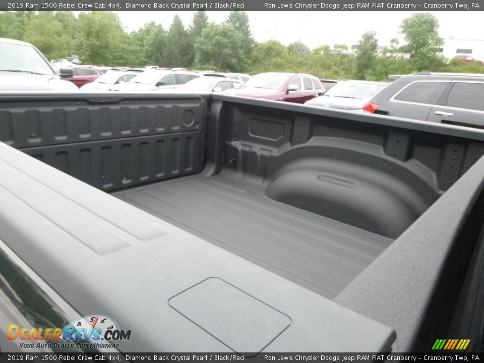 2019 Ram 1500 Rebel Crew Cab 4x4 Diamond Black Crystal Pearl / Black/Red Photo #11