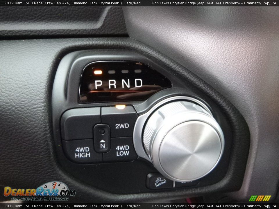 2019 Ram 1500 Rebel Crew Cab 4x4 Diamond Black Crystal Pearl / Black/Red Photo #18