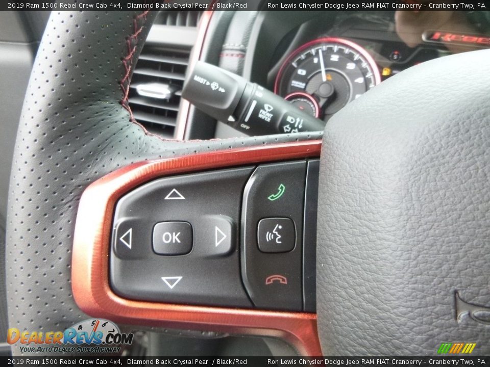 2019 Ram 1500 Rebel Crew Cab 4x4 Steering Wheel Photo #20
