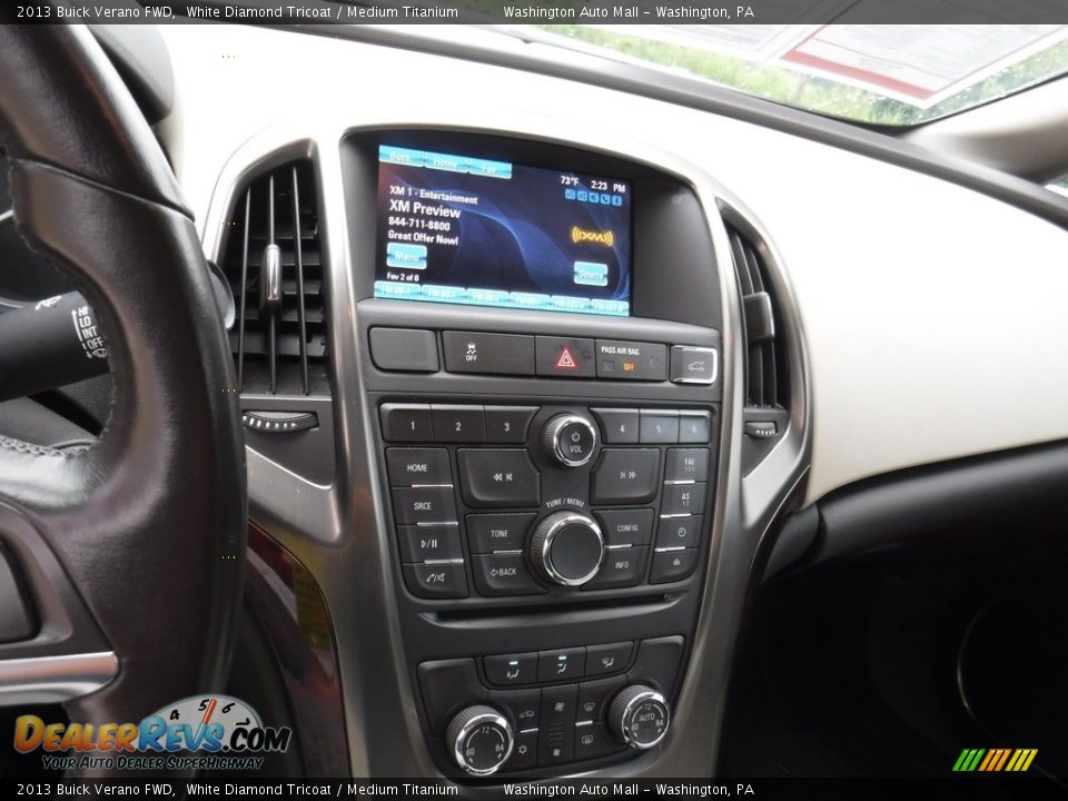 2013 Buick Verano FWD White Diamond Tricoat / Medium Titanium Photo #12