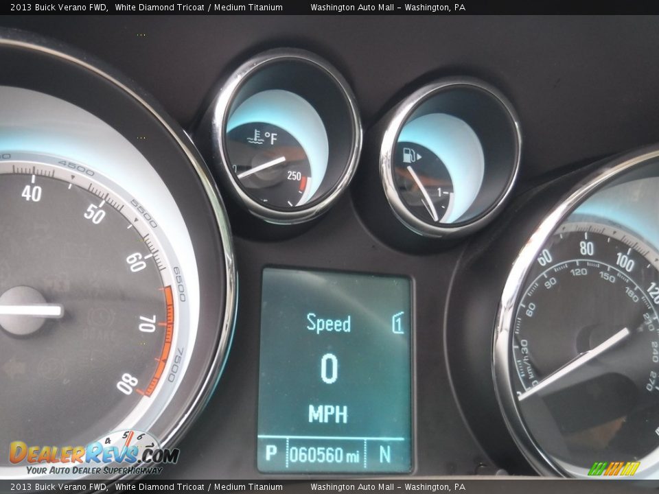 2013 Buick Verano FWD White Diamond Tricoat / Medium Titanium Photo #20