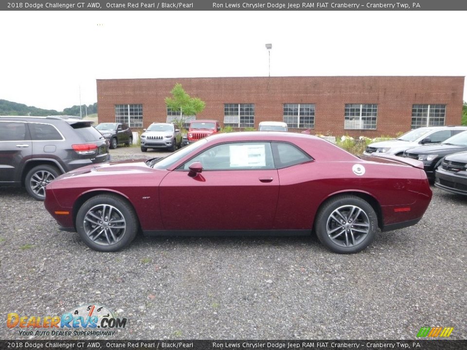 2018 Dodge Challenger GT AWD Octane Red Pearl / Black/Pearl Photo #2