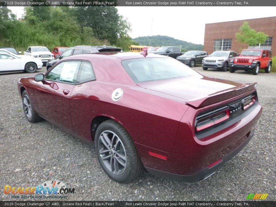2018 Dodge Challenger GT AWD Octane Red Pearl / Black/Pearl Photo #3