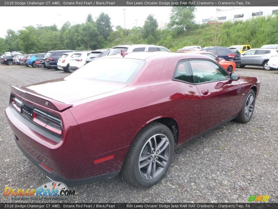 2018 Dodge Challenger GT AWD Octane Red Pearl / Black/Pearl Photo #5
