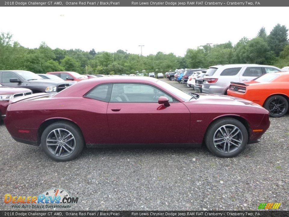 2018 Dodge Challenger GT AWD Octane Red Pearl / Black/Pearl Photo #6