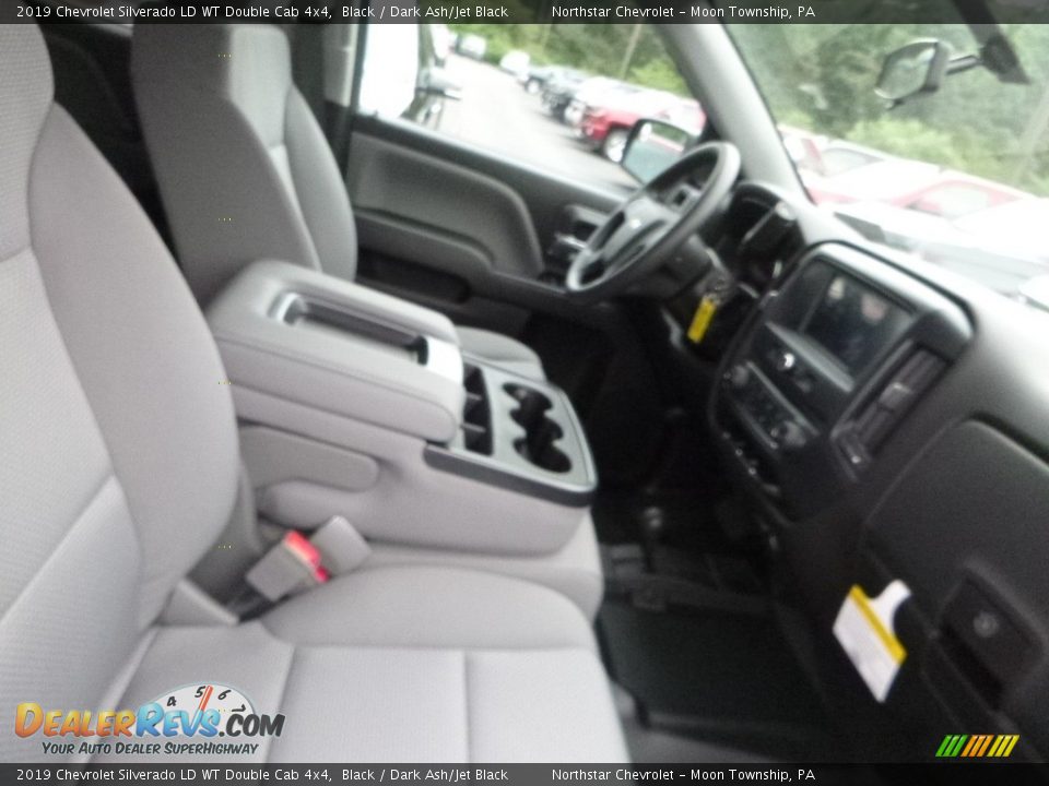 2019 Chevrolet Silverado LD WT Double Cab 4x4 Black / Dark Ash/Jet Black Photo #10