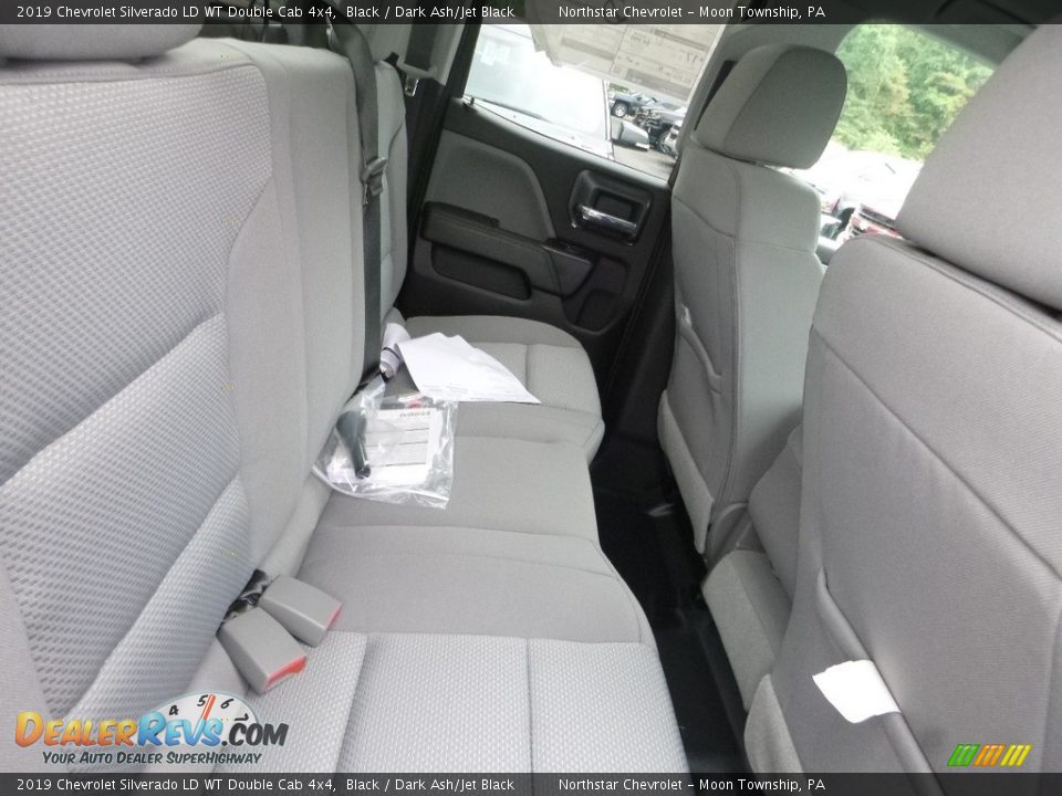 2019 Chevrolet Silverado LD WT Double Cab 4x4 Black / Dark Ash/Jet Black Photo #12