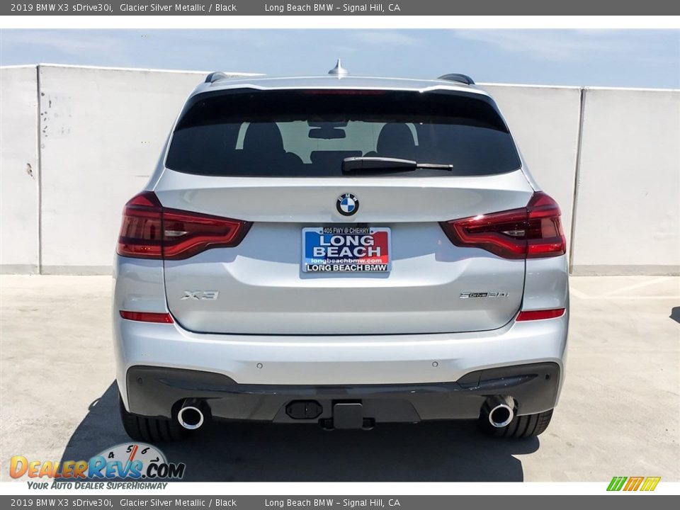 2019 BMW X3 sDrive30i Glacier Silver Metallic / Black Photo #4