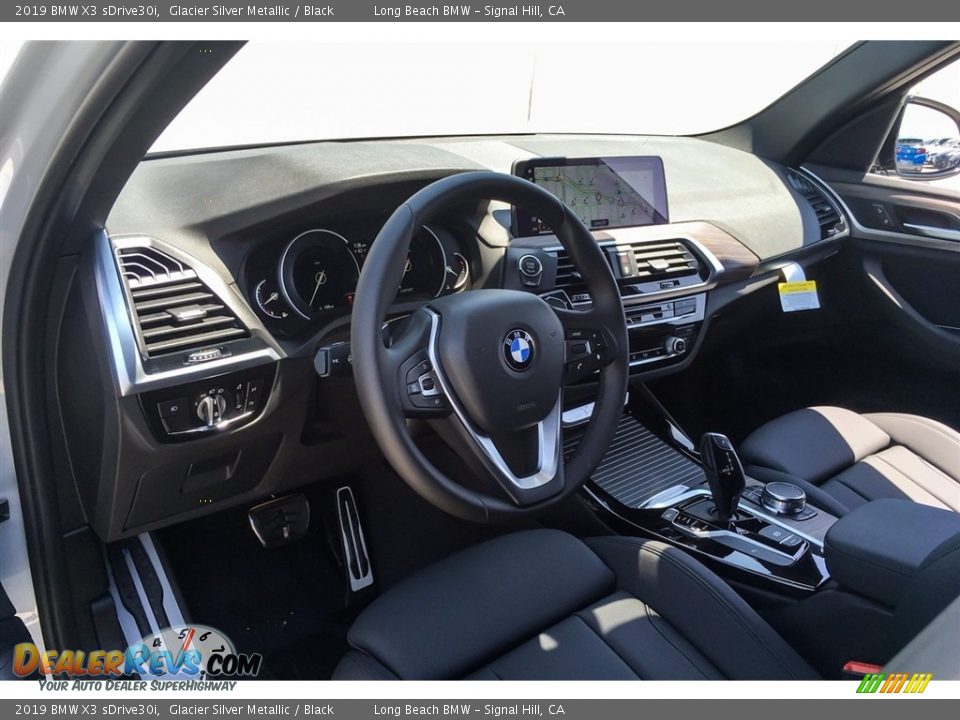 2019 BMW X3 sDrive30i Glacier Silver Metallic / Black Photo #5