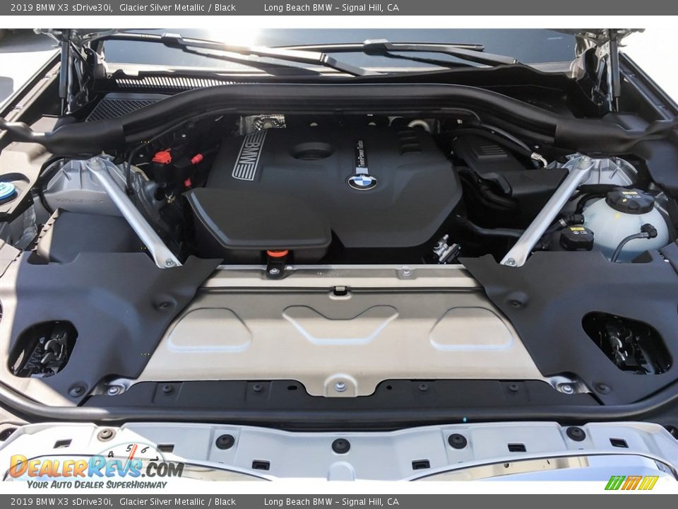 2019 BMW X3 sDrive30i Glacier Silver Metallic / Black Photo #8
